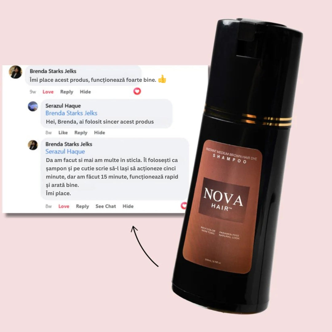 Șampon pentru vopsire instantanee Nova Hair™