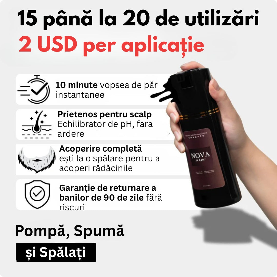 Șampon pentru vopsire instantanee Nova Hair™