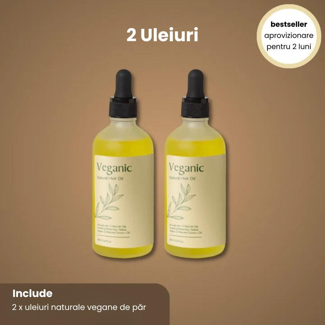 Ulei natural veganic pentru creșterea părului