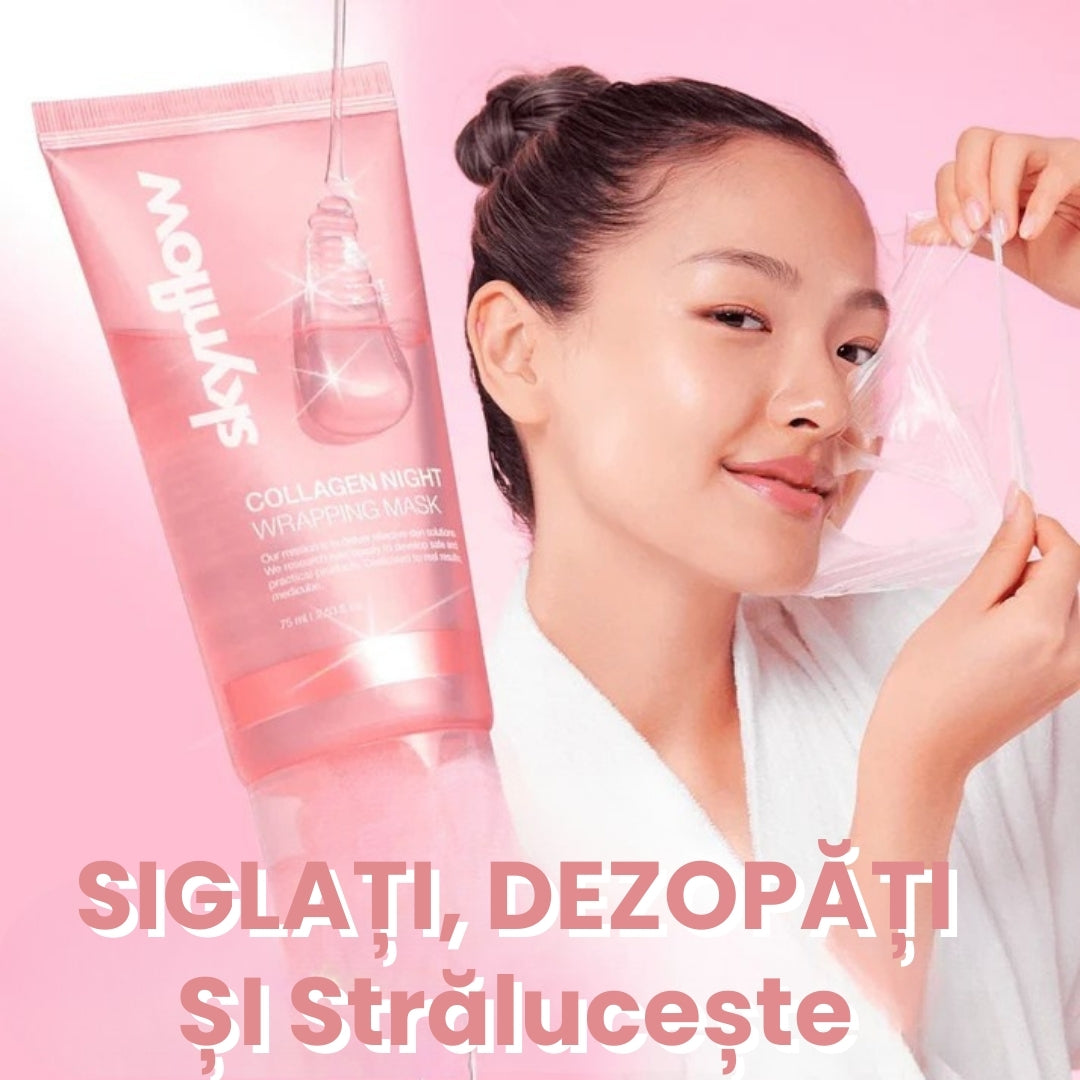 Mască coreeană cu biotehnologie de colagen + pensulă