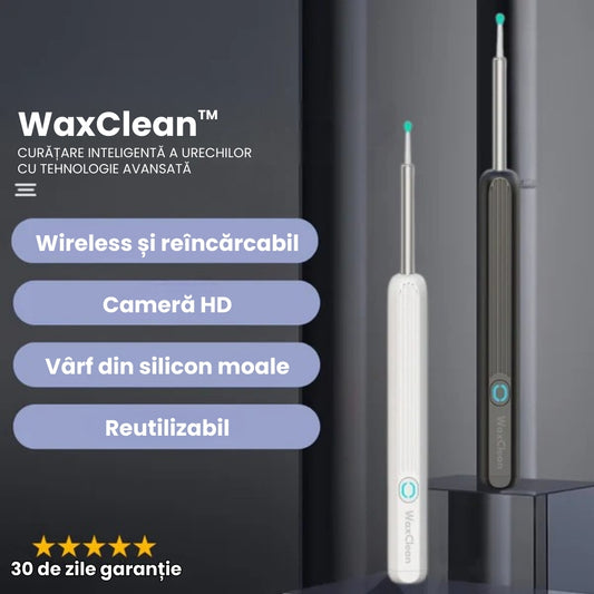 WaxClean™ | Curățare inteligentă a urechilor cu tehnologie avansată